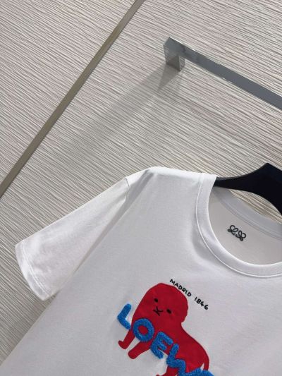Loewe Embroidered T-Shirt in White