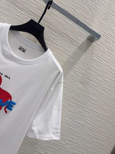 Loewe Embroidered T-Shirt in White