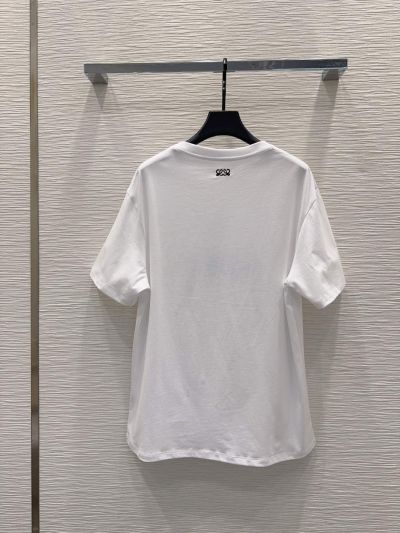 Loewe Embroidered T-Shirt in White