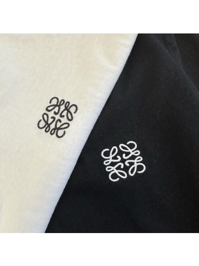 Loewe Long Sleeve Embroidered T-Shirt in White