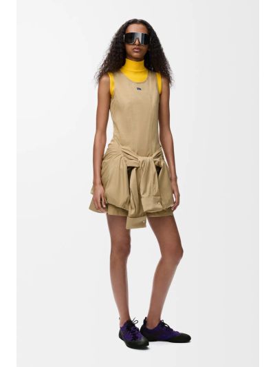 Loewe Oversized Button-Front Set in Beige and Yellow