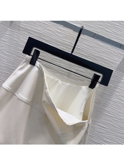 Loewe Pleated Mini Skirt in White