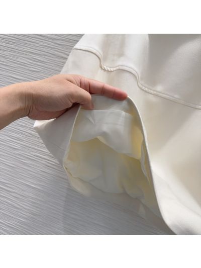 Loewe Pleated Mini Skirt in White