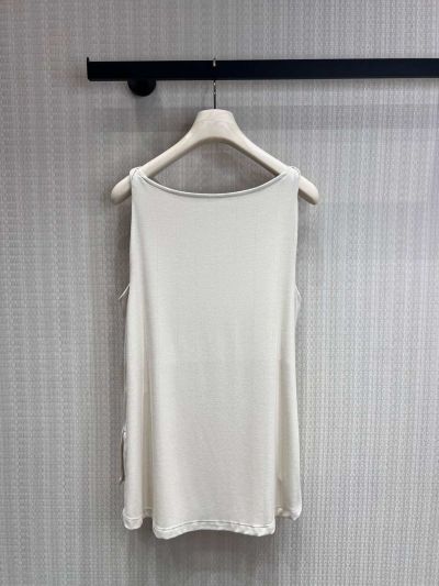 Loewe Sleeveless Embroidered Top in White