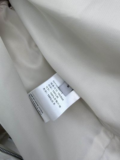 Loewe Stand Collar Button-Front Jacket in White