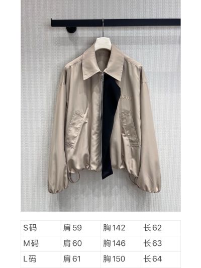 Loewe Turn-Down Collar Embroidered Jacket in Beige