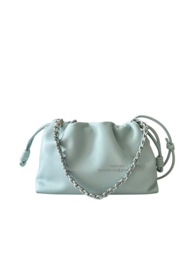 Loewe Flamenco Purse Bag Light Blue Mellow Nappa Lambskin Leather 