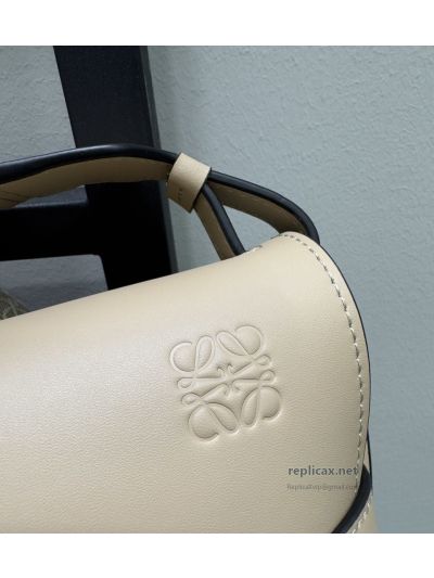 Loewe Gate Dual Small Bag Light Beige Embroidered Strap