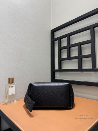 Loewe Loop Hobo Bag Black Grained Calfskin