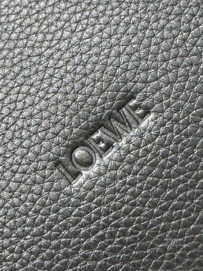 Loewe Loop Hobo Bag Black Grained Calfskin