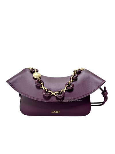 Loewe Medium Ola Crossbody Bag Burgundy Smooth Calfskin