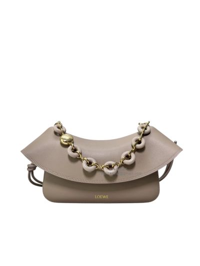 Loewe Medium Ola Crossbody Bag Beige Smooth Calfskin