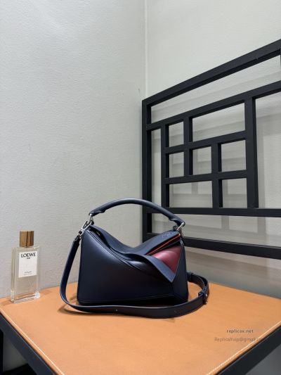Loewe Puzzle Small Bag Navy Multicolor