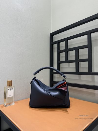 Loewe Puzzle Small Bag Navy Multicolor