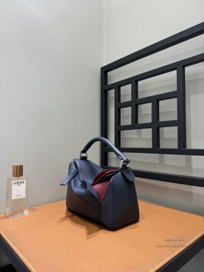 Loewe Puzzle Small Bag Navy Multicolor