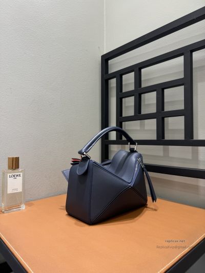 Loewe Puzzle Small Bag Navy Multicolor