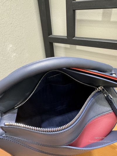 Loewe Puzzle Small Bag Navy Multicolor