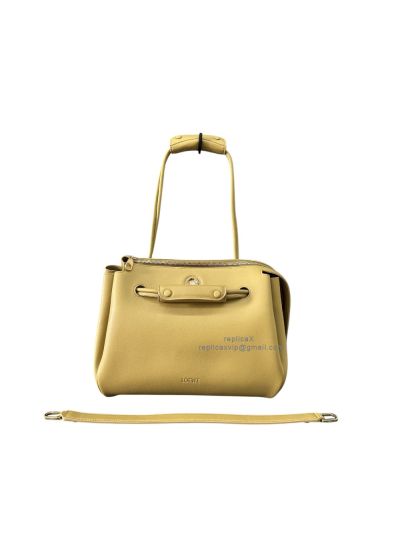 Loewe Small Madrid Shoulder Crossbody Top Handle Bag Yellow Supple Calfskin 