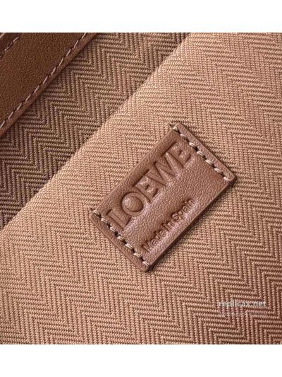 Loewe Whisker Handbag Glazed Calfskin Brown