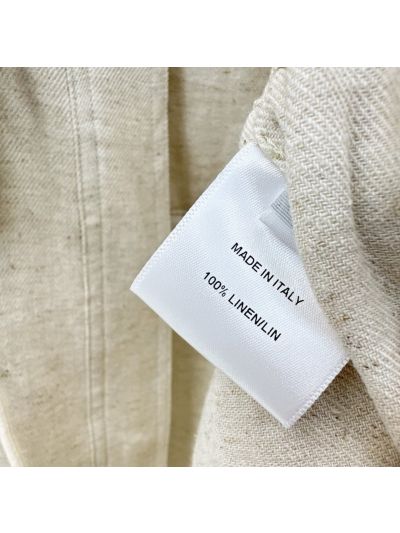 Loro Piana Embroidered Drawstring Coat in Beige