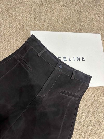 Loro Piana Lambskin Button-Front Pants