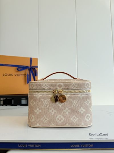 Louis Vuitton Beige and Cream Monogram Vanity Case