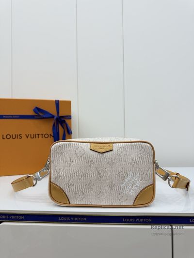 Louis Vuitton Trocadéro Wearable Wallet Beige Monogram Crossbody Bag with Tan Trim M27155