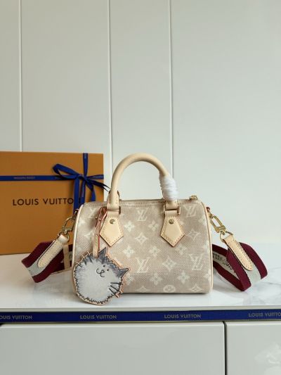 Louis Vuitton Beige Monogram Mini Top Handle Bag