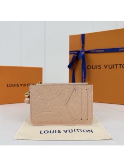 Louis Vuitton Beige Monogram Zip Card Holder