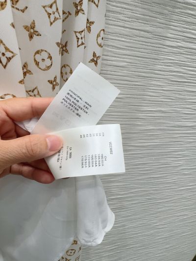 Louis Vuitton Belted Monogram Dress in White