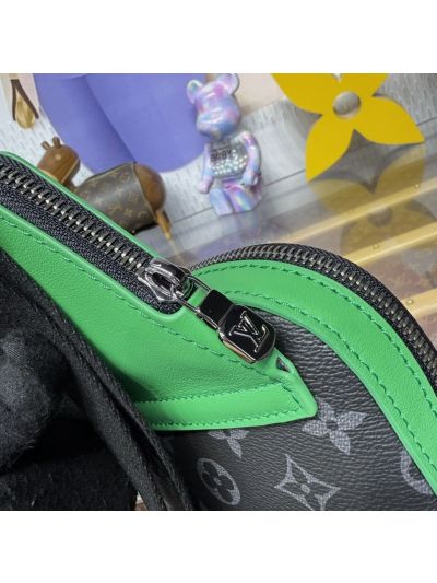 louis-vuitton-black-and-gray-monogram-sling-bag-with-green-trim-rxlvj01297-07