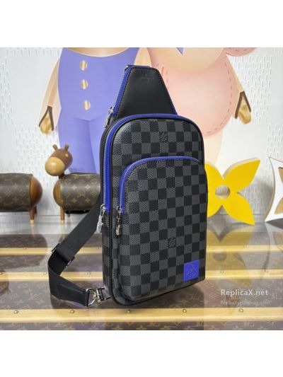 louis-vuitton-black-and-grey-checked-sling-bag-with-blue-trim-rxlvj01498-02