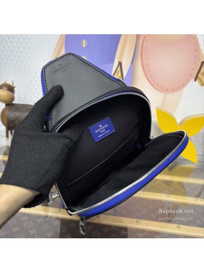 louis-vuitton-black-and-grey-checked-sling-bag-with-blue-trim-rxlvj01498-04