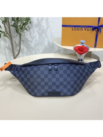 Louis Vuitton Black and Grey Checkerboard Belt Bag