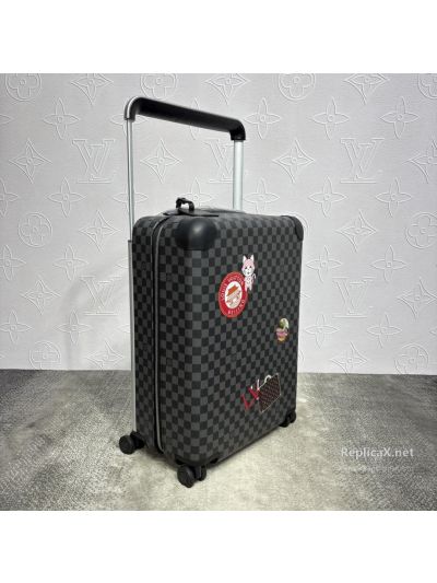 louis-vuitton-black-and-grey-checkerboard-rolling-suitcase-with-patch-graphics-rxlvj01417-02