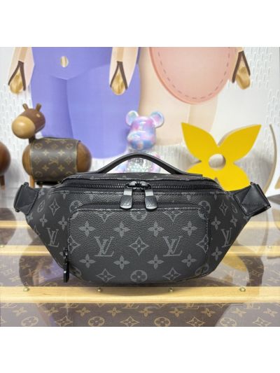 Louis Vuitton Black and Grey Monogram Belt Bag