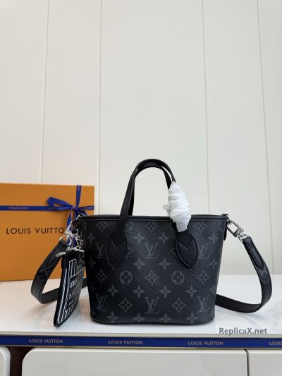 Louis Vuitton Black and Grey Monogram Compact Tote