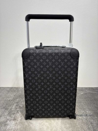 Louis Vuitton Horizon 55 Black and Grey Monogram Rolling Suitcase M23002