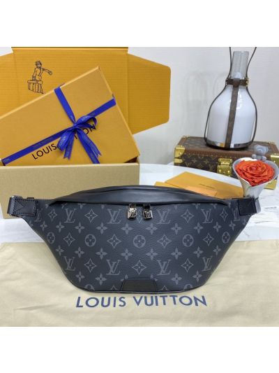 Louis Vuitton Black and Grey Printed Belt Bag