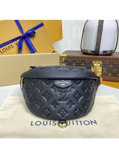 Louis Vuitton Black Embossed Belt Bag M44812