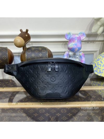 Louis Vuitton Black Embossed Belt Bag M46036