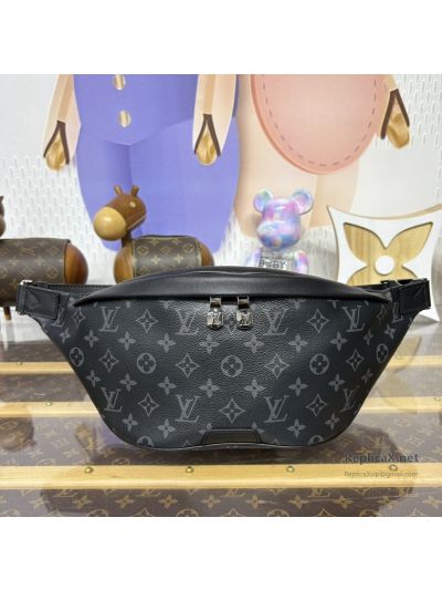 Louis Vuitton Black Grey Monogram Wide Belt Bag