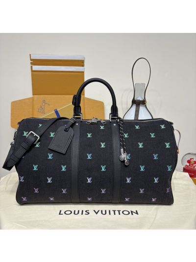 Louis Vuitton Black Mini-Logo Travel Bag
