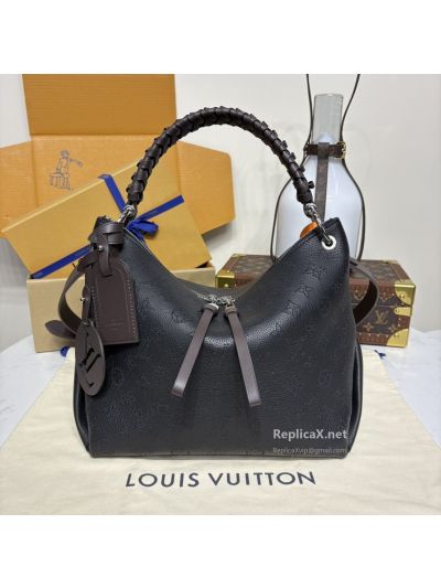 Louis Vuitton Black Monogram Bag with Braided Handle Premium