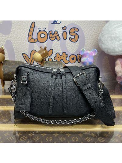 Louis Vuitton Black Perforated Monogram Chain Shoulder Bag
