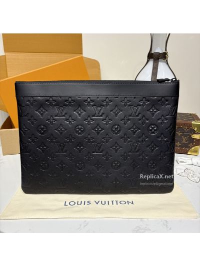 louis-vuitton-black-raised-monogram-zip-pouch-with-orange-tab-premium-rxlvj01346-02
