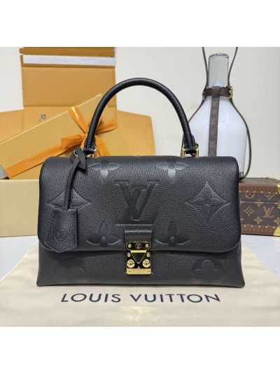 Louis Vuitton Black Tonal Monogram Lock-Flap Bag