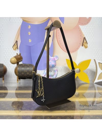 louis-vuitton-black-zip-shoulder-bag-with-charm-chain-rxlvj02125-02