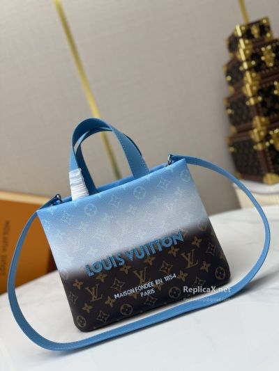 Louis Vuitton Blue Gradient Monogram Compact Tote