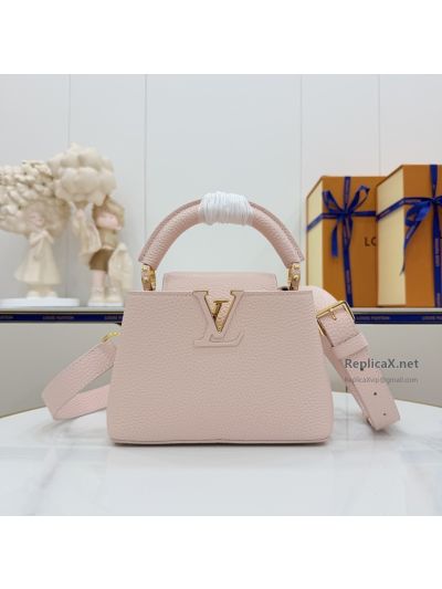 Louis Vuitton Capucines Blush Pink Top Handle Bag M25090
